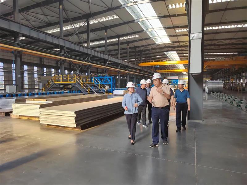 巩义市人大常委会党组书记、主任王爱辉一行到义瑞新材考察调研